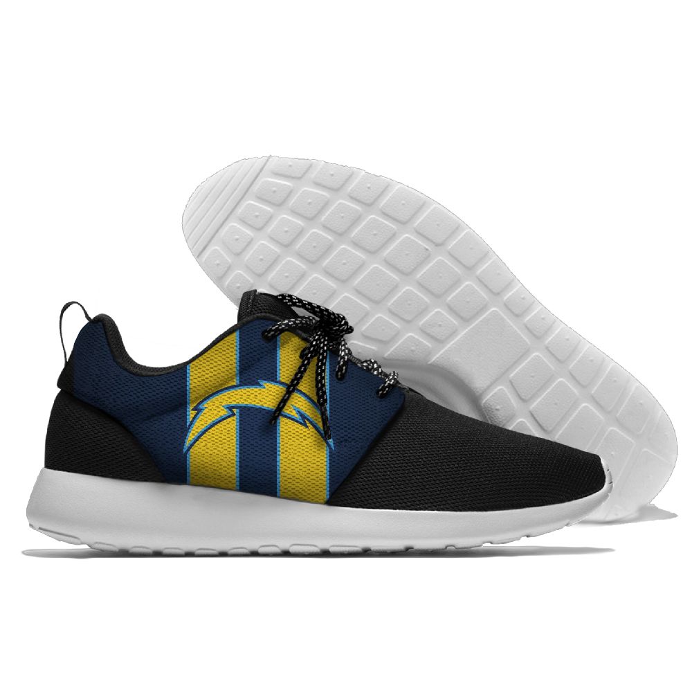 Women's NFL San Diego Chargers Roshe Style Lightweight Running Shoes 004 - Click Image to Close